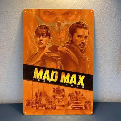 Mad Max Fury Road Movie Metal Poster Tin Sign - 20x30cm Plate