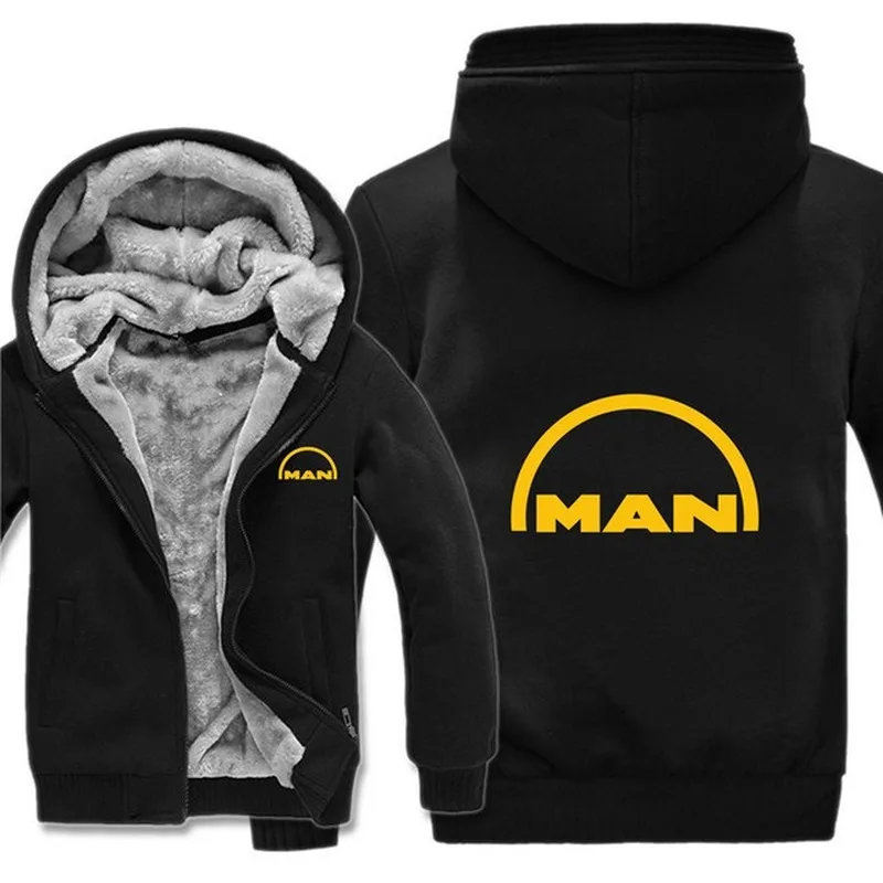 2023 NEW MAN Truck felpe con cappuccio uomo moda cappotto Pullover fodera in lana giacca uomo camion felpe con cappuccio