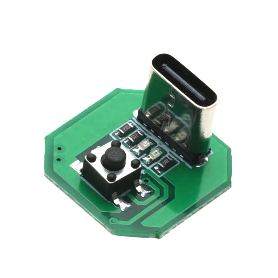 1 Stück Typ-C-Treiberplatine für Taschenlampen, 3,7 V–4,2 V, Lade- und Entladeschaltungsmodul für 18650- und 21700-Akkus, zum Selbstbau von LED-Leuchten. – Detail 1