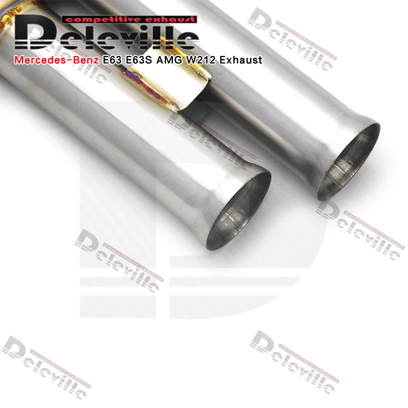 Factory E63 Catback For Mercedes-Benz E63/E63S W212 AMG 2014-2015 Valvetronic Exhaust Valve Muffler Auto Engine Parts