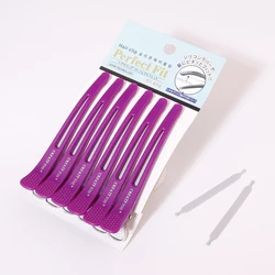 6Pcs Hairdressing Seamless Clip Long Hairpin,No Crease Hairdressing Hairpins,Non-slip Hairpin,Special for real hair wigs