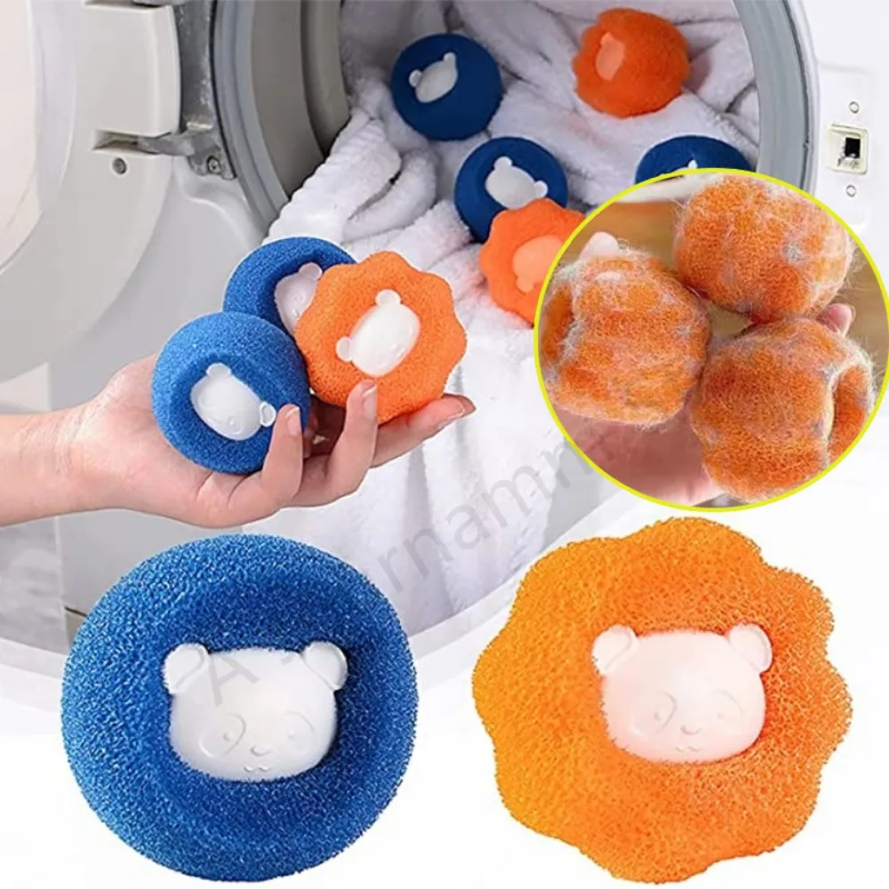 

Magic Sponge Clothes Hair Tools Pet Remover Laundry Reusable Anti-winding Hair Catcher for Home Washing Machine Cleaning Ball