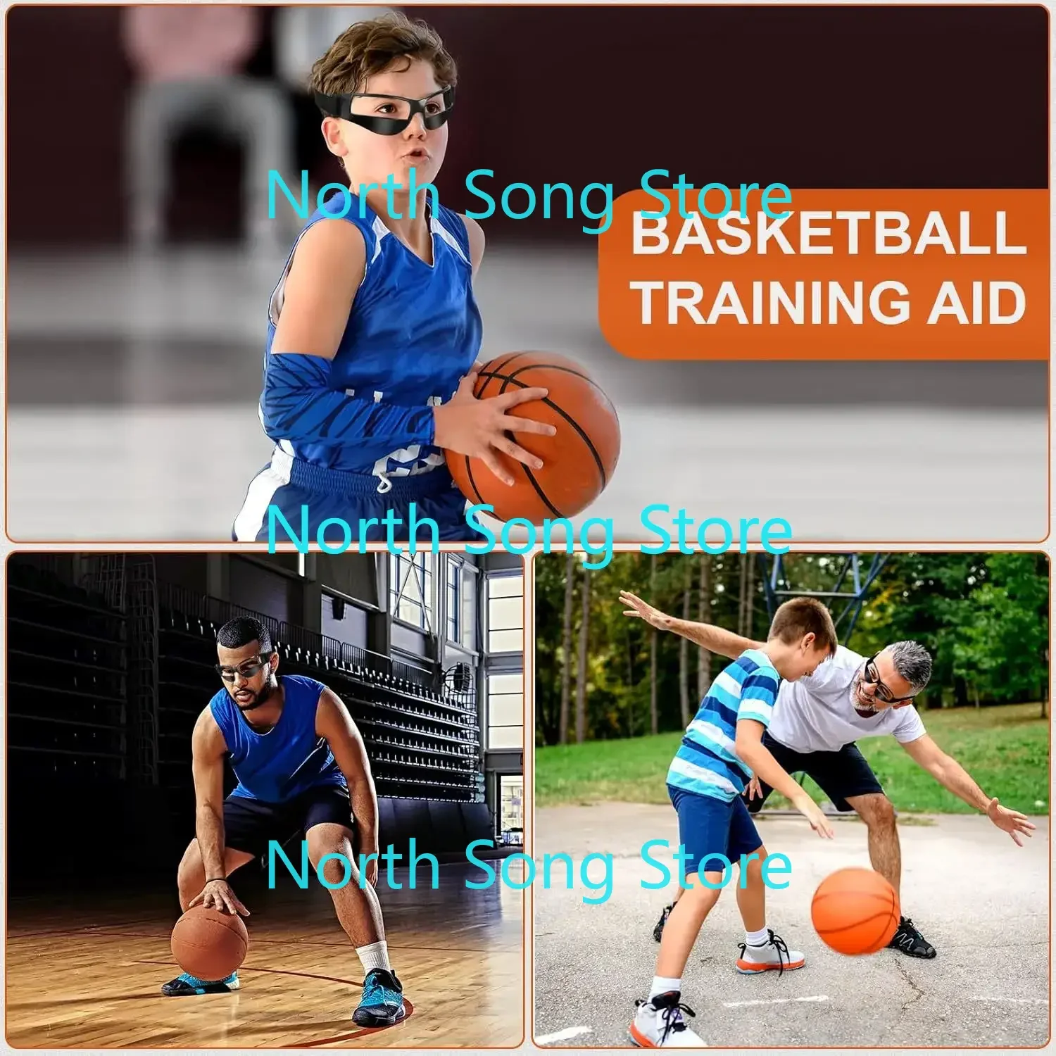 프로페셔널 드리블링 고글, 농구 스포츠 트레이닝 안경, 농구 기술 향상, 인사 인사, 2 개