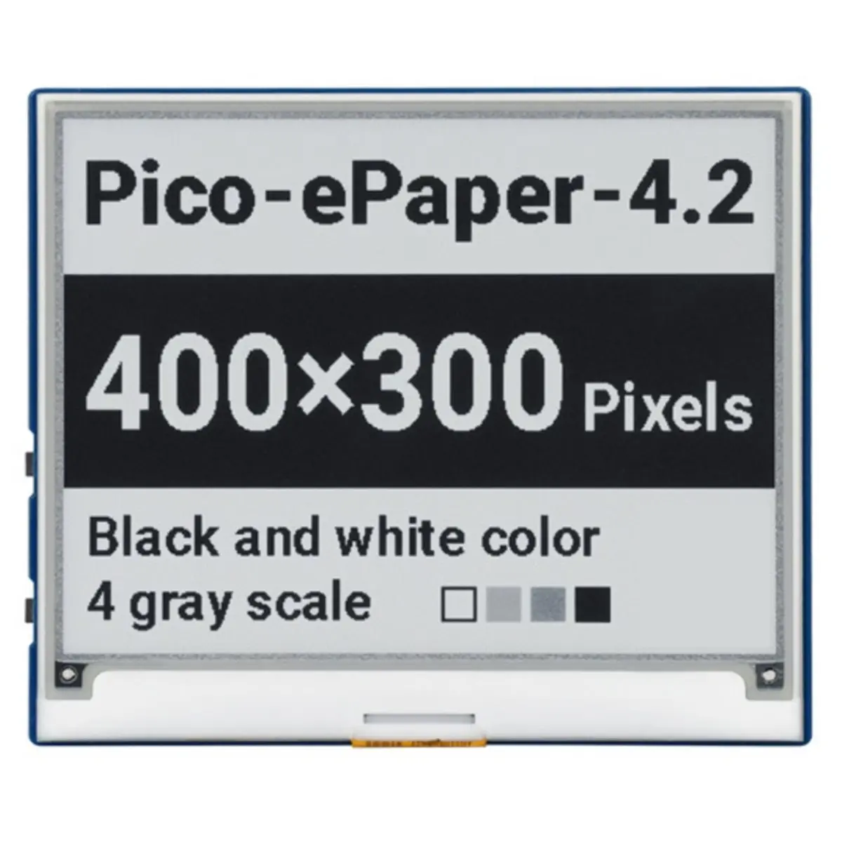618 Mega Sale 4.2inch EPaper Display for Raspberry Pi Pico E-Ink White/Black 400x300 Pixels SPI Communication Interface Screen