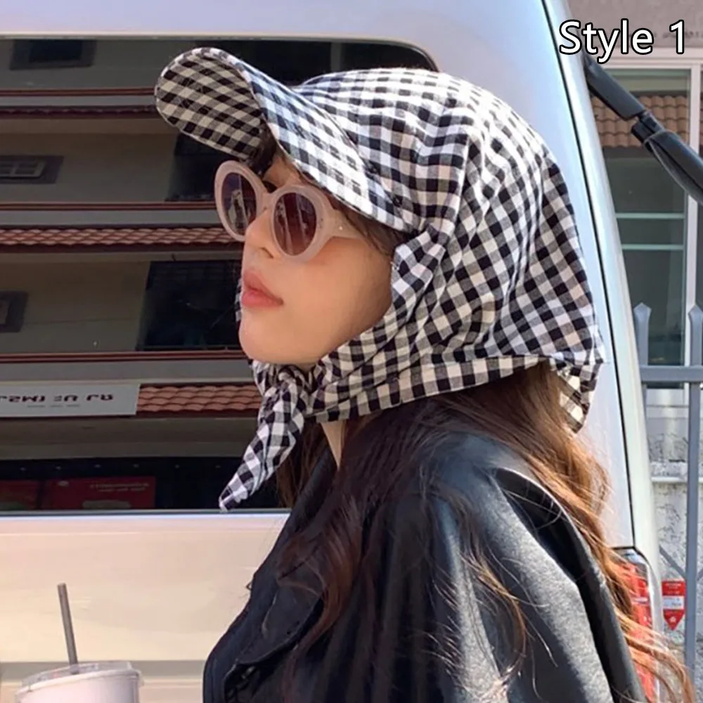 قبعة الفرنسية الرجعية الحجاب التجفيف السريع الأشعة فوق البنفسجية حماية قبعة الشمس الحلو لولي قبعة بيسبول قابلة للتعديل للنساء الربيع والصيف