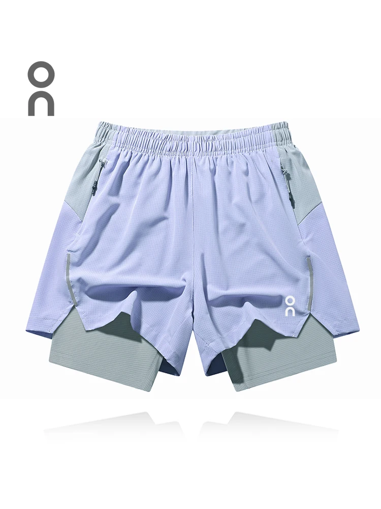 

Мужская футболка Spor Qui-Dry для бега с телефонами Fitn ow, внутренняя поддельная летняя одежда из двух предметов