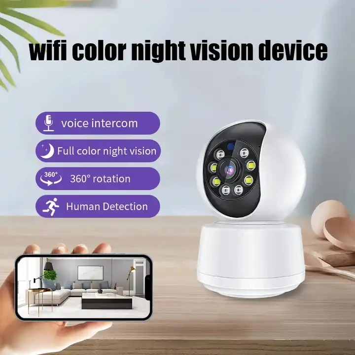 3MP Wifi video surveillance camera security wireless network camera intelligent automatic tracking of indoor 360 ° at night