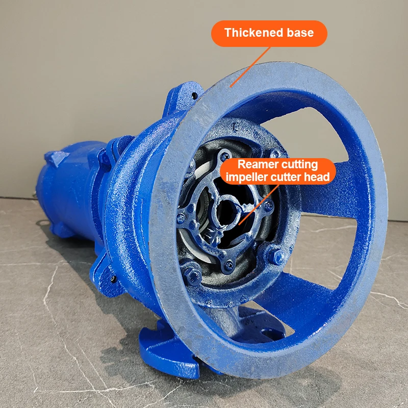 2inch Outlet Submersible Sucks Capacity Slurry Sump for Basement Effluent Sewage Grinder Pump with Cutter Best Sewage Pump