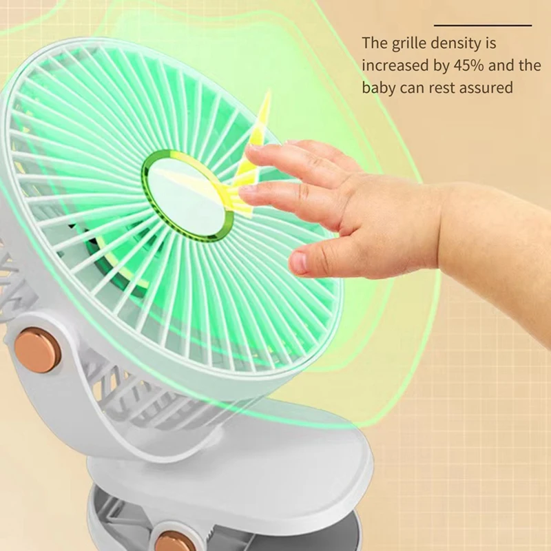 6 Inches Clip Fan Plug-In Usb Rechargeable Strong Wind Power Mini Mute Portable Desktop Office Fan