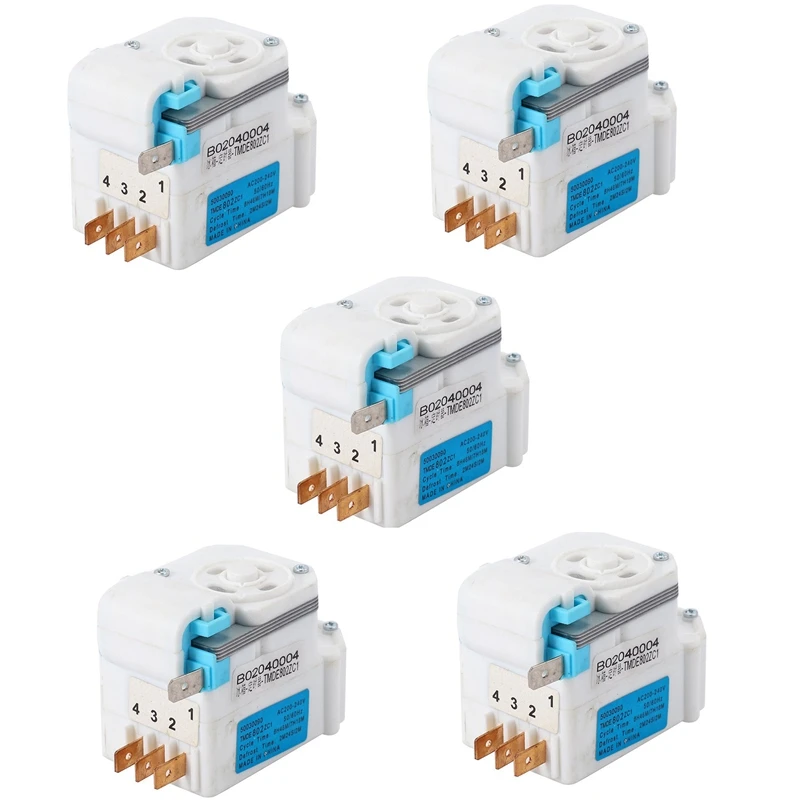 

5X Defrost Timer Universal AC 200-240V TMDE802ZC1 3018100310 H.J For Daewoo Cooler For All 220V Refrigerator Parts