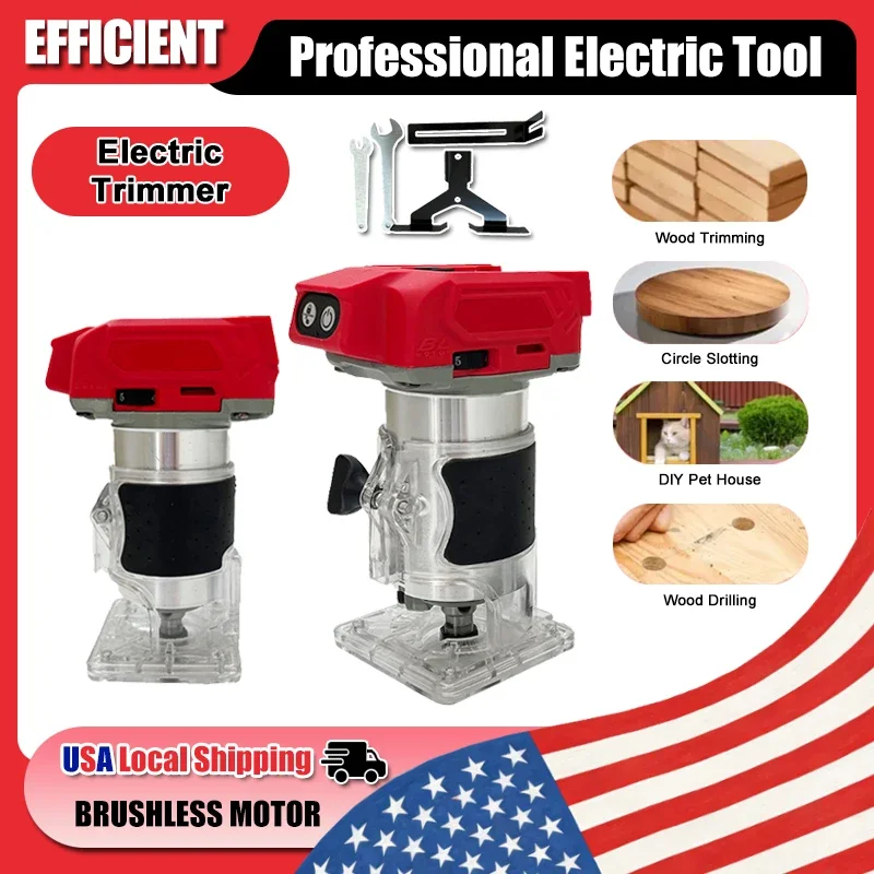 

Беспроводной компактный фрезер Milwaukee 800 Вт, 30000 об/мин, 5 скоростей, для обработки дерева, с аккумулятором 18 В