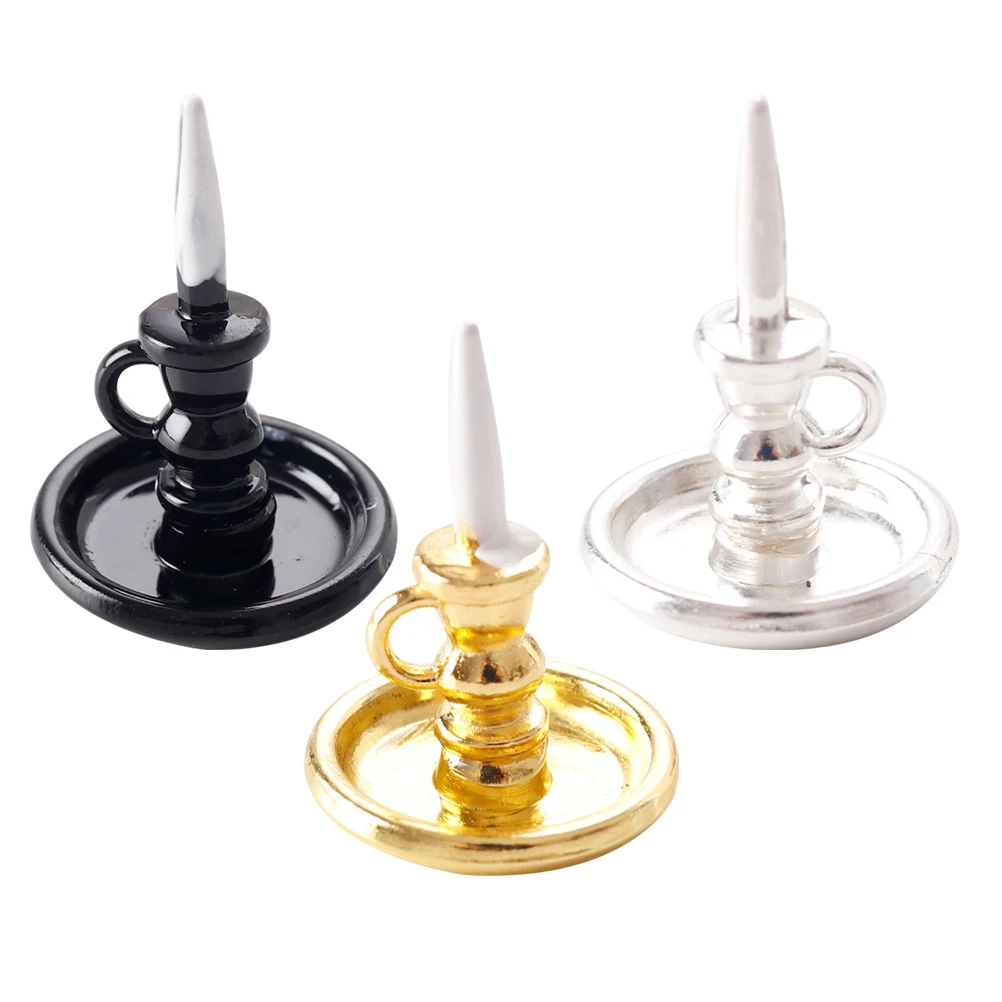

3 Pcs Miniature Model House Decoration Alloy Dollhouse Photo Props Furniture