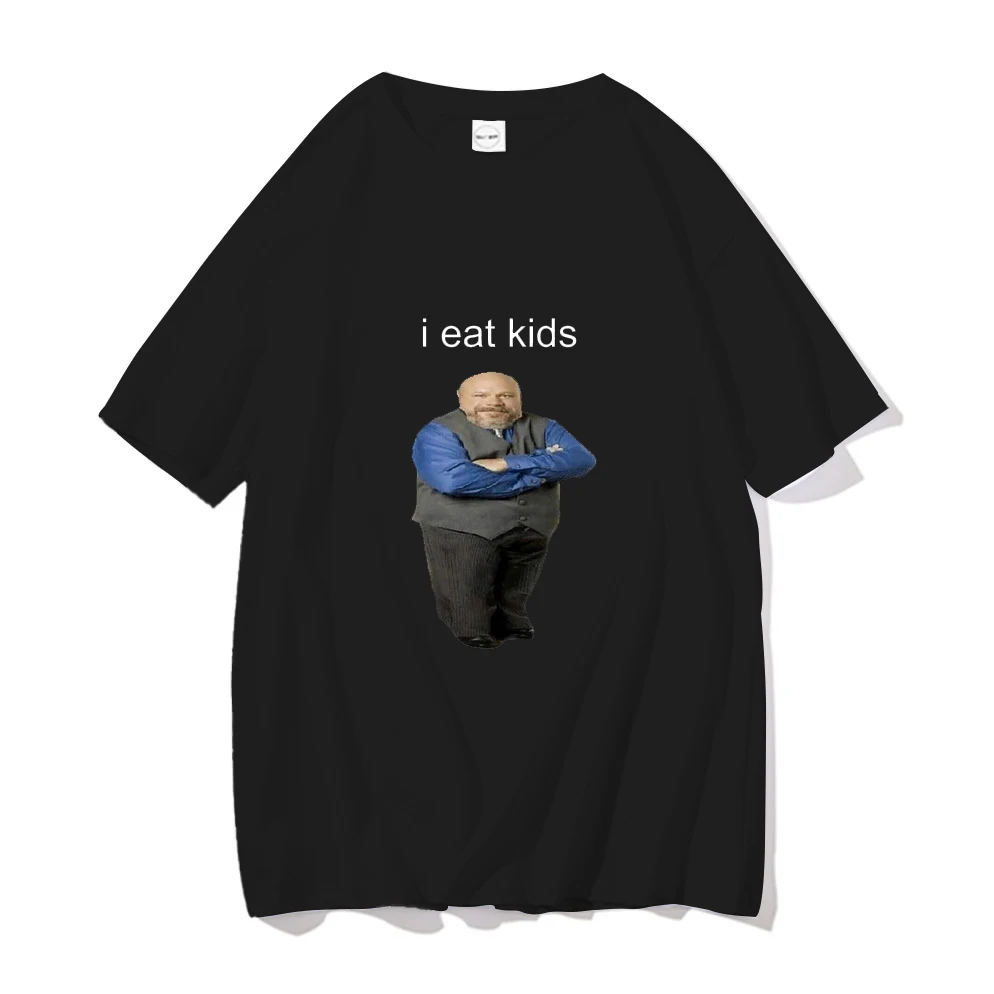 Bertram I Eat Kids Print Funny Men Women T-shirts 100% Cotton T Shirt Short Sleeve New Black Casual Loose Tops Tees Man Clothing