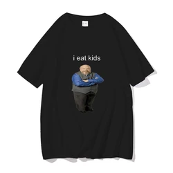 Bertram I Eat Kids Print Funny Men Women T-shirts 100% Cotton T Shirt Short Sleeve New Black Casual Loose Tops Tees Man Clothing