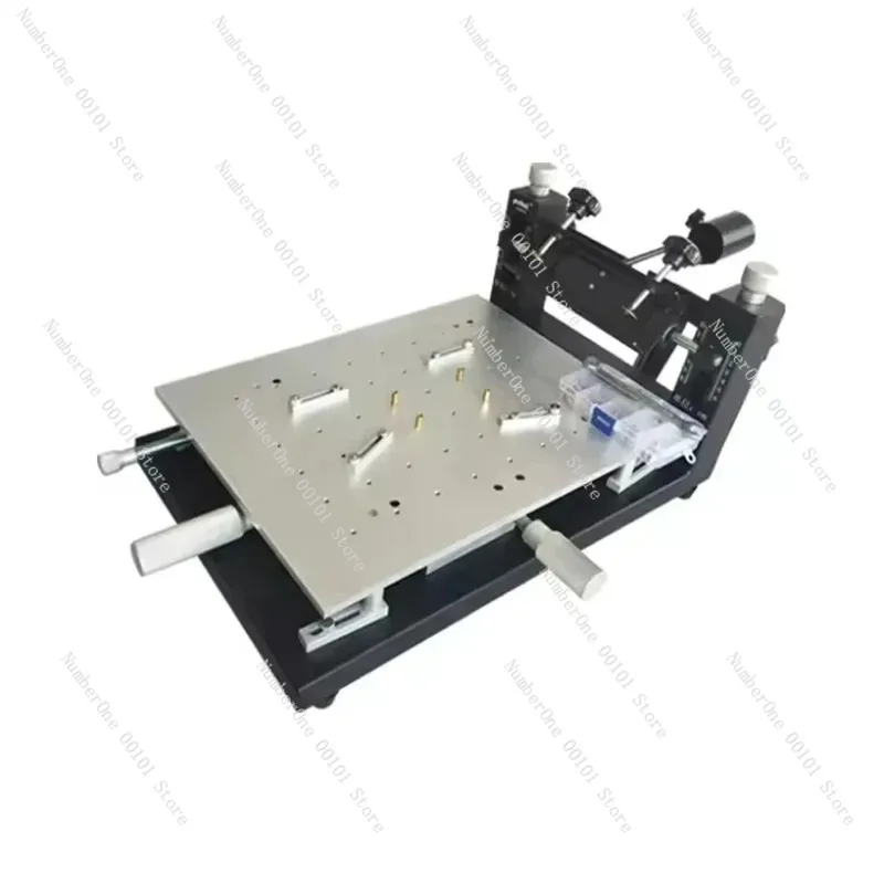 PCB printing manual  table, desktop solder paste printing machine, SMT steel mesh desktop red glue screen