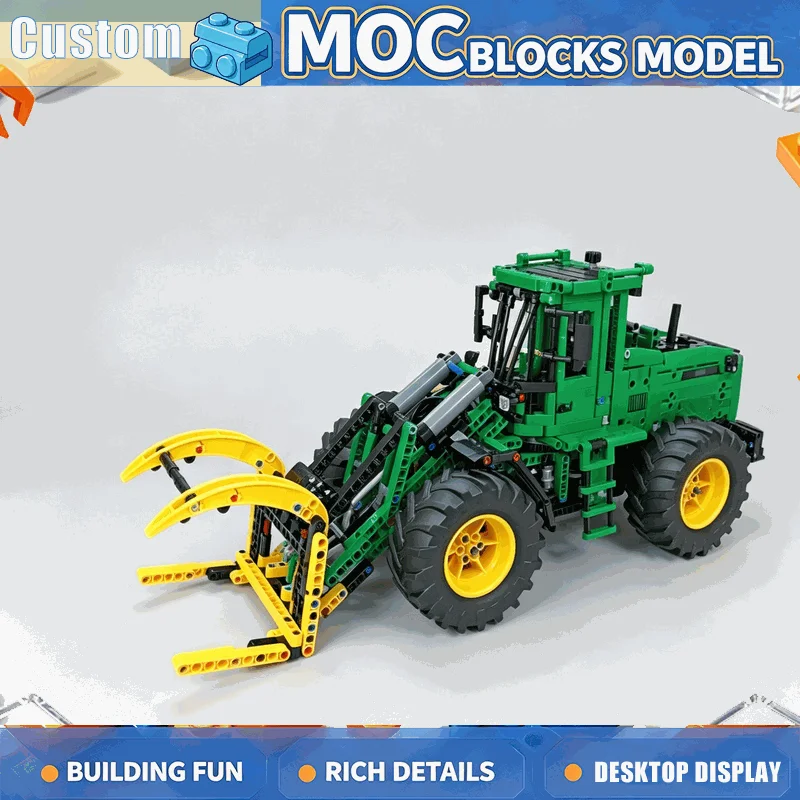 1435PCS Forestry Log Loader Model Building Blocks Technical Forest Skidder Vehicle DIY Creative Educational Assembly Toy Gifts