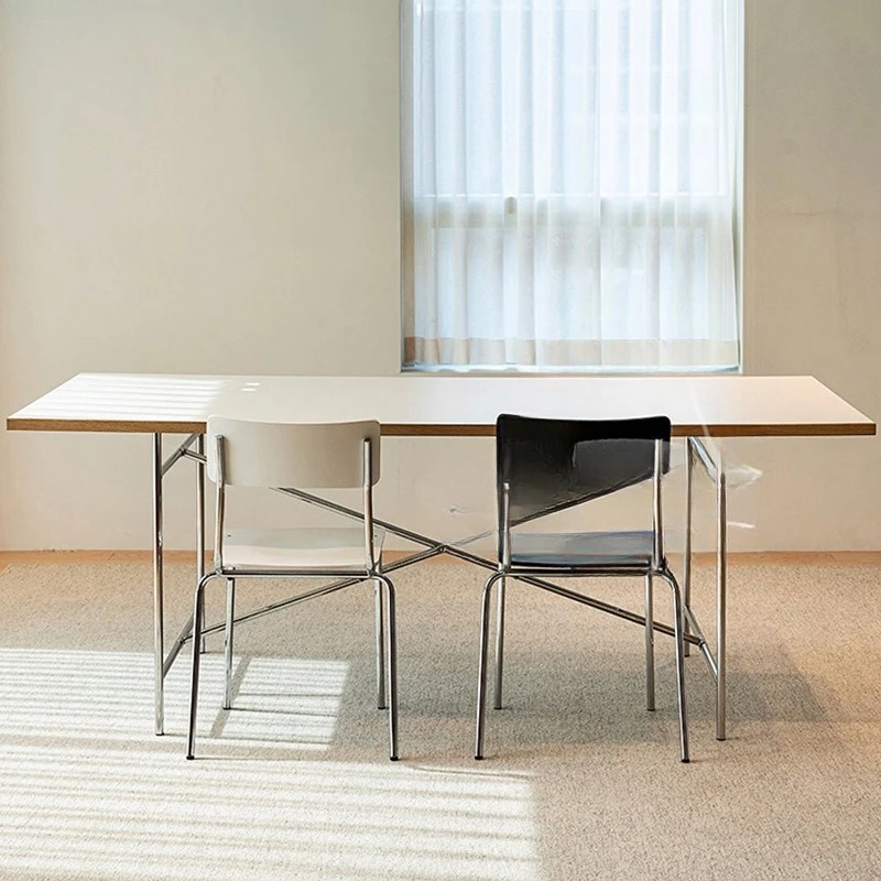 Simple living room personalized rectangular tea table small apartment household storage table studio conference desk