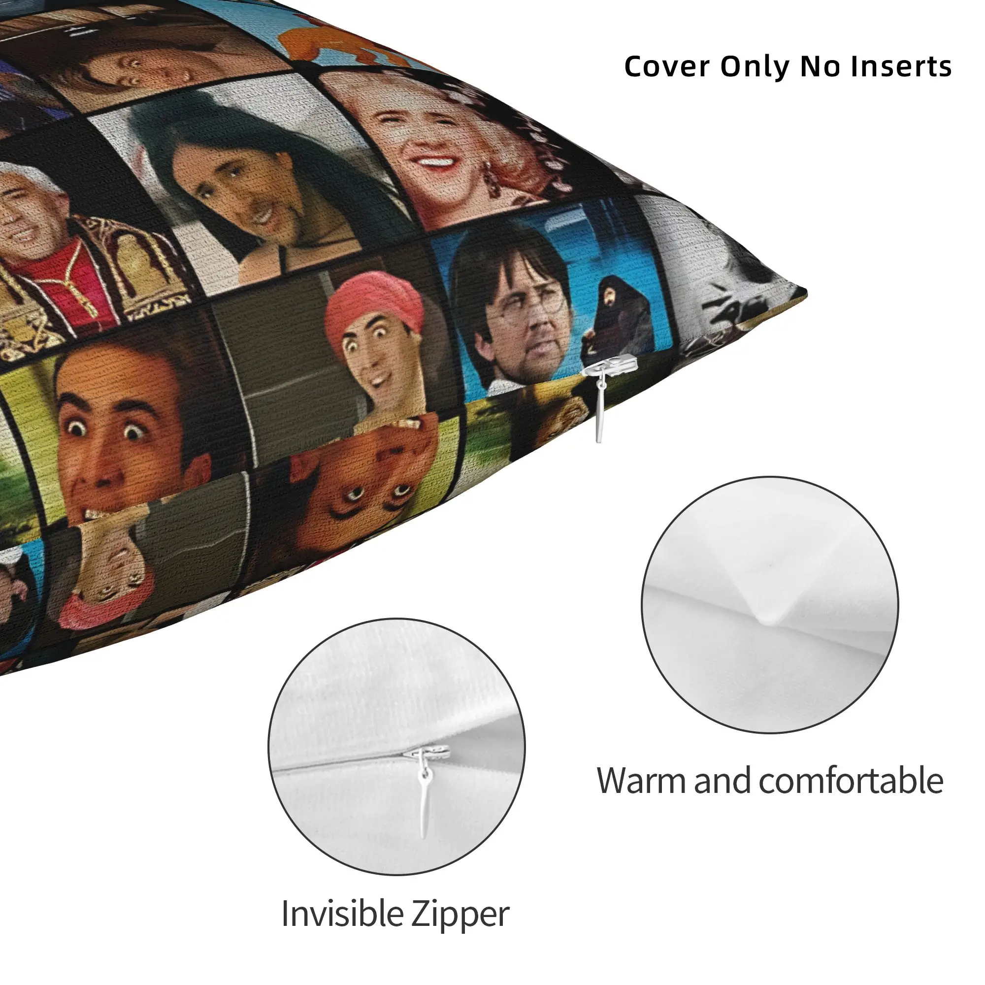 نمط-N-Nicolas C-Cage-نيك غطاء وسادة غطاء وسادة مخصص ريترو العصرية كيس وسادة ل أريكة سيارة ديكور المنزل