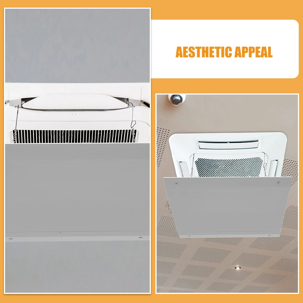 Square Air Vent Deflector Adjustable Airflow Guide For Ceiling Central Ac Outlet Durable Abs Windshield Anti Direct