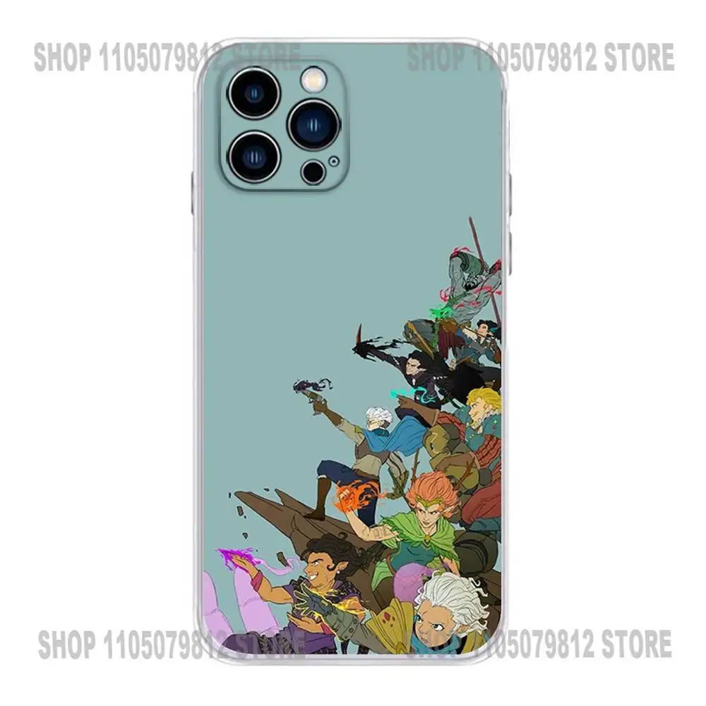 حافظة هاتف كارتون L-Legend V-Vox Machina لهاتف آيفون 17 16,15,14,13,12,11 Plus,Pro,Max,XR,Plus,E,غطاء ناعم شفاف صغير