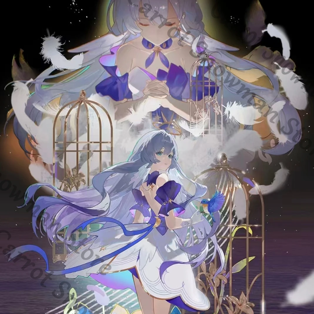 

Honkai: Star Rail ambitus standing sign instant camera square card Quicksand Decoration badge Laser ticket card album - Robin