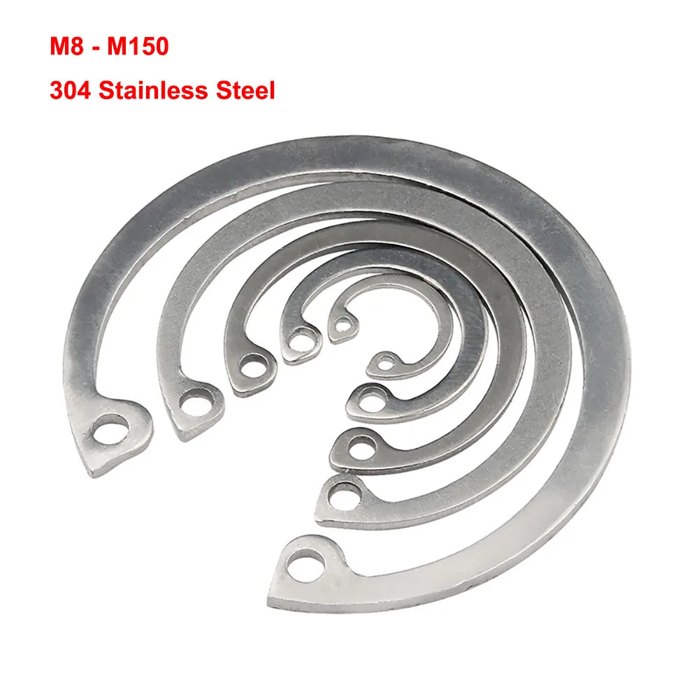 

M8 - M150 304 Stainless Steel C Type Internal Circlip Retaining Clip Snap Ring For Hole Elastic Clamp