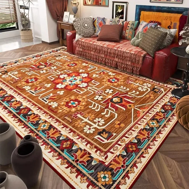 National Style Decorate Large Area Living Room Carpet Coffee Table Soft Rug Thickened Bedroom Bedside Plush Mat Ковер Tapis 러그