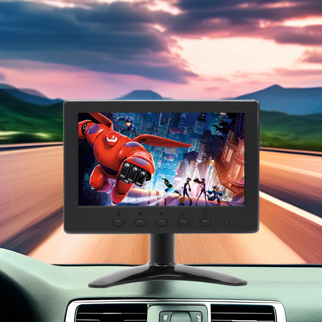 

Hot Sale 7 Inch Car Rear View Monitor 1024*600 7 Inch Video Monitor Connector Car Monitor With IPS Panel