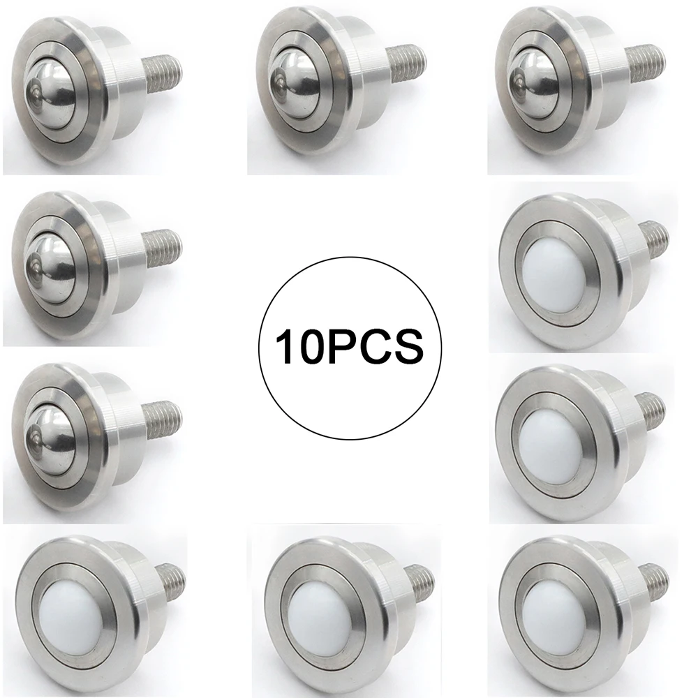 

New 10PCS Industrial Universal Ball Transfer Unit Ball Bearing Bull's Eye Wheels Transfer Omni Wheels Conveyor Rollers Sliders