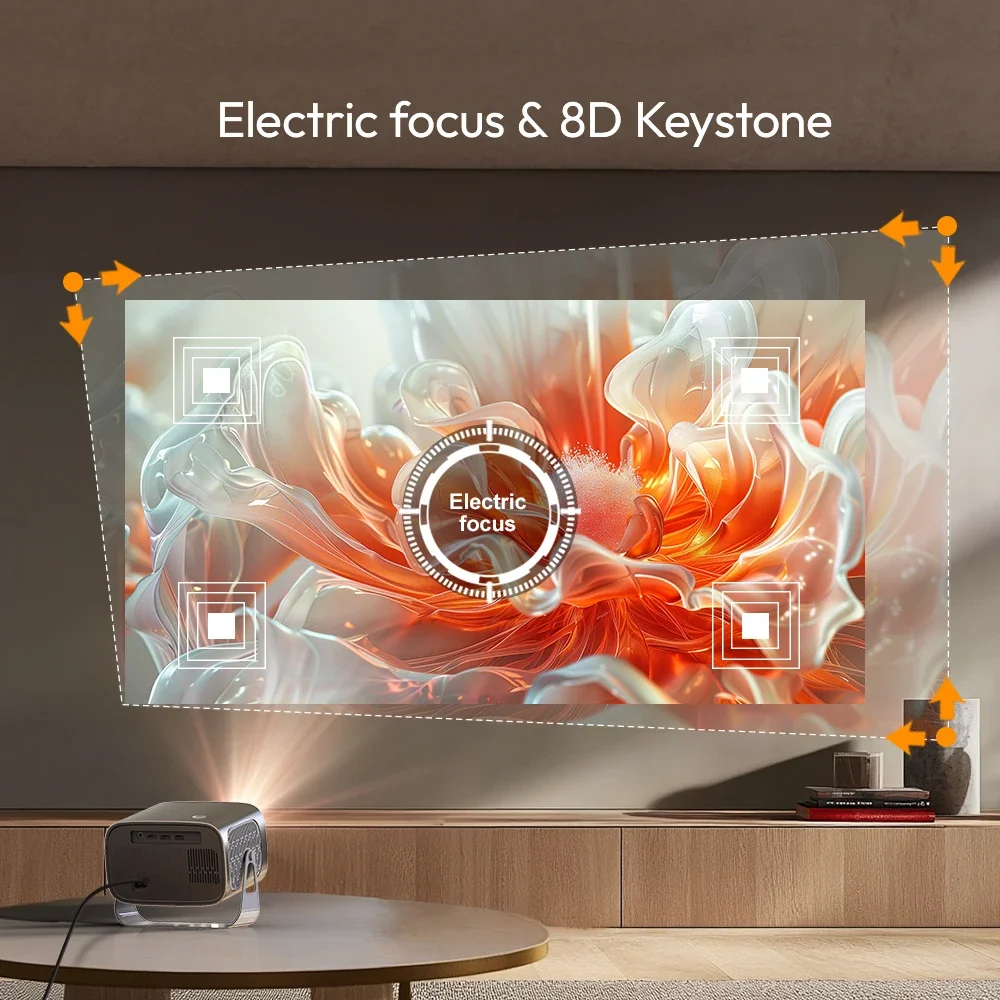 Nuovo BYINTEK Proiettore interattivo portatile con consegna veloce A12 Proiettore Android 11 girevole a LED per infocus domestico con USB