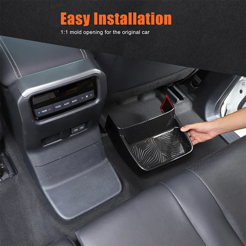 

For Toyota Land Cruiser 250 Prado LC250 24-25 ABS Carbon Fiber Rear Air Outlet Cross The Bridge Decorative Panel Car Accessories