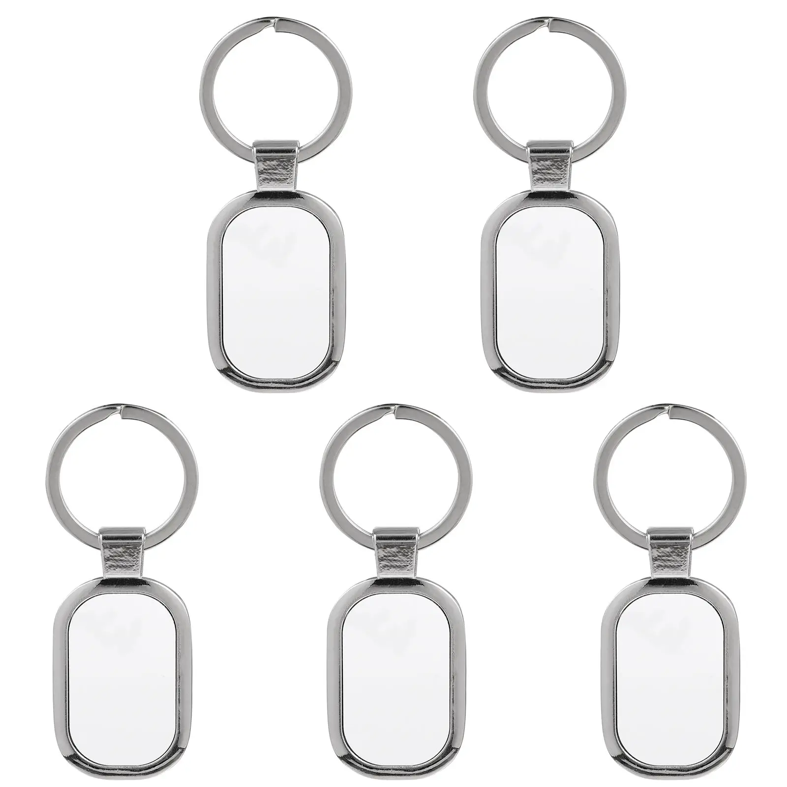

5 Pcs Metal Keychain Ornament Sublimation Festival Blanks Heat Transfer Gift