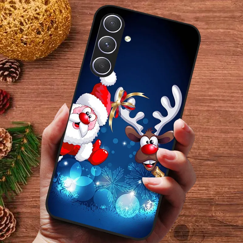 Christmas Painted Cover For Samsung Galaxy M34 M54 A14 F54 F34 5G Case Silicone Soft Fundas For Galaxy A13 A137F 4G A25 5G Cover