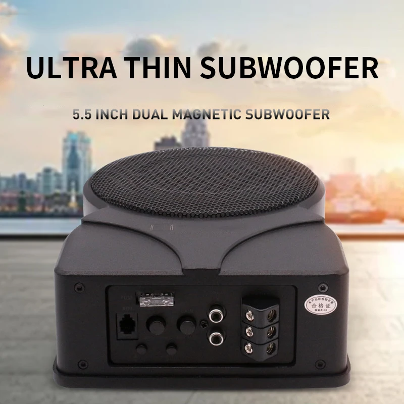 K-505APR Ultra-thin subwoofer Car audio modification 12V active subwoofer full frequency subwoofer