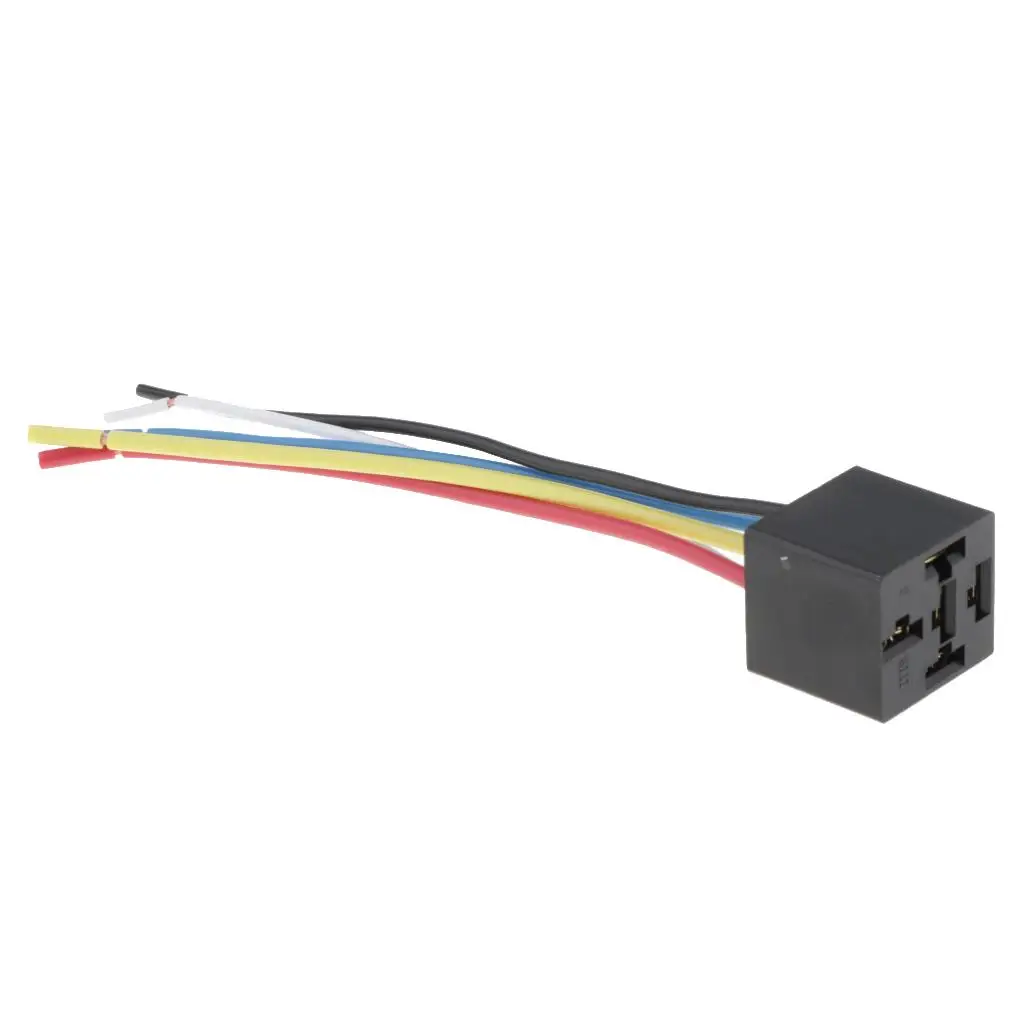 Car Relay Harness Socket Five Wire 130mm Cable Universal Automotive Relay Harness for Wiring Upgrade