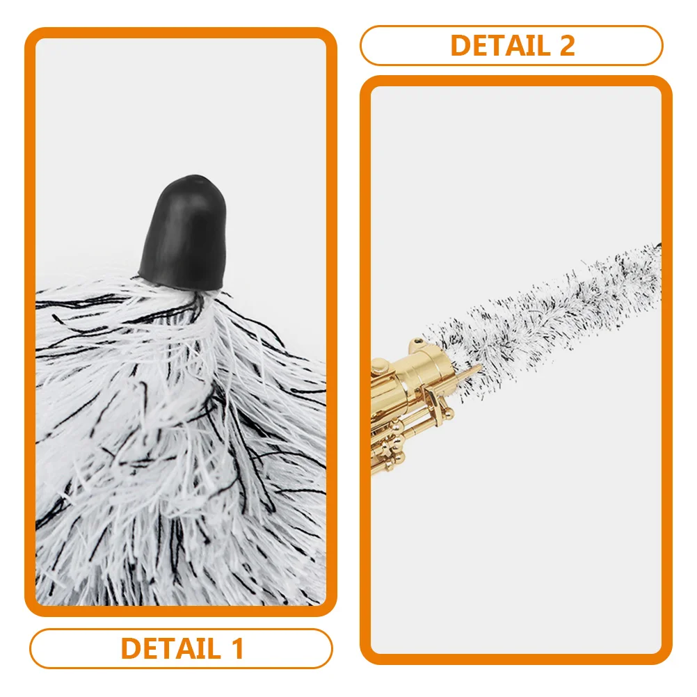 

Sax Cleaning Brush Flexible Bristles Saxophone Mouthpiece Repair Tools Cloth Kit Care Trumpet Cotton Thread Kits Interior