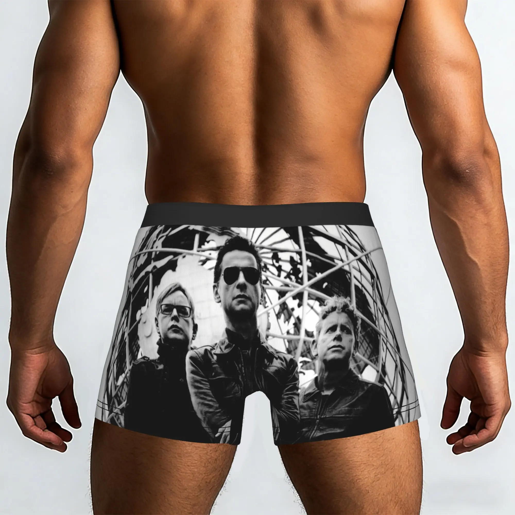 Customized D-Depeche Cool Mode Electronic Rock Underwear Male Print  Boxer Shorts Panties Briefs Soft Underpants