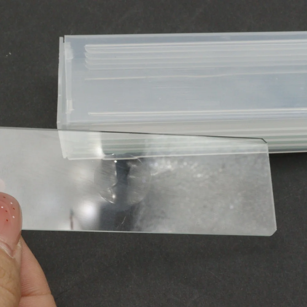 5PCS Reusable Double Concave Glass Slides 1x3 inch Microscope Depression Slides for Liquid Sample Laboratory Use