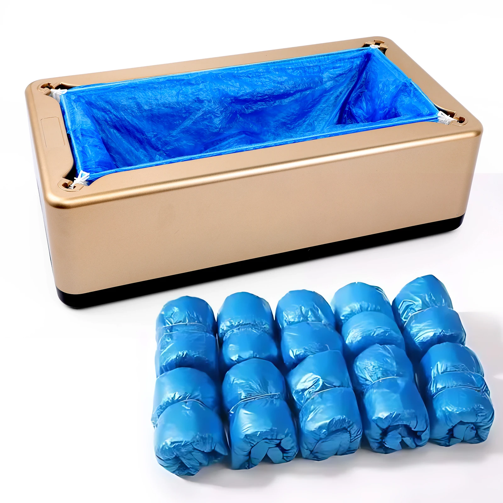 

Automatic Shoe Covers Dispenser with 200pcs Disposable Shoe Covers Non Slip Shoe Cover Protect Floor for House Office Hospital