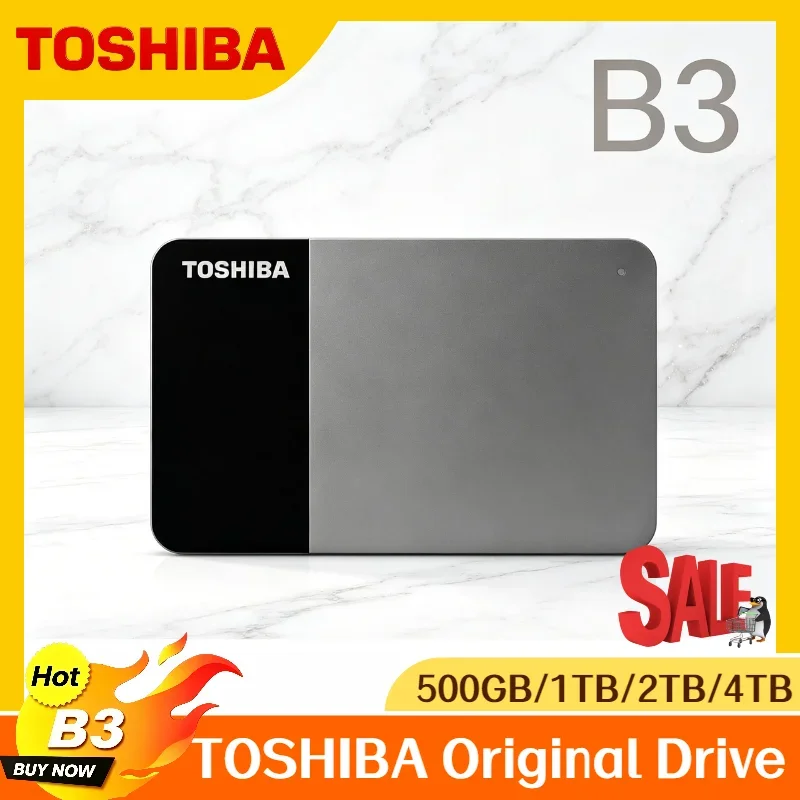 

Canvio Ready B3 1TB 2TB 4TB USB 3.0 External Hard Drive 2.5 Inch Portable Matte Black For Toshiba for Mac Laptop Android Pro