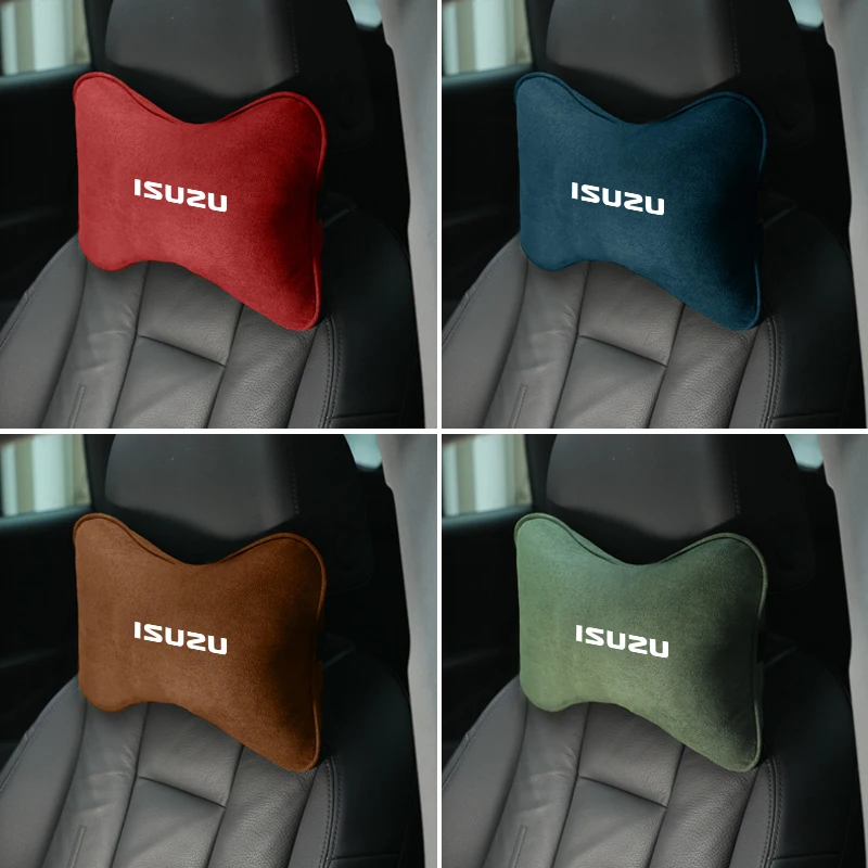 

Suede Car Headrest Comfort Neck Support For Sleep Pillow For Isuzu D-MAX Sports 2022 2023 2024 2025 Car Accessories