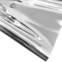 Good Pu Faux Leather Mirror Metallic Designer Fabrics,DIY Bag,Stage Costumes,Waterproof Decoration, Shiny Silver Mirror Fabric