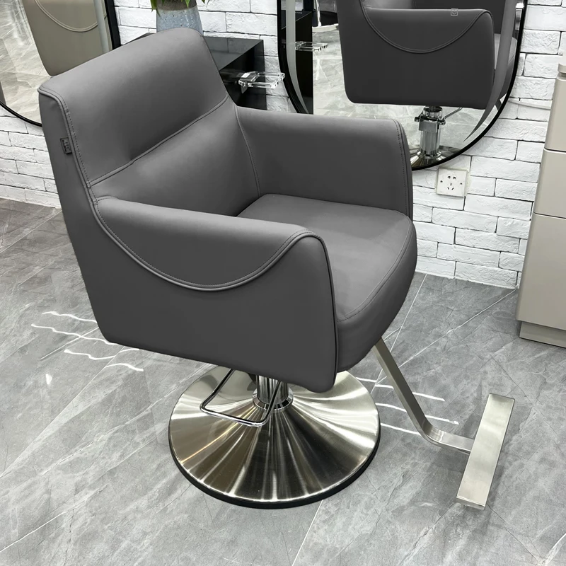 

Luxury Hairdressing Barberia Armchairs Cosmetic Leather Backrest Barber Chair Professional Sillas Salon Furniture LJ50BC