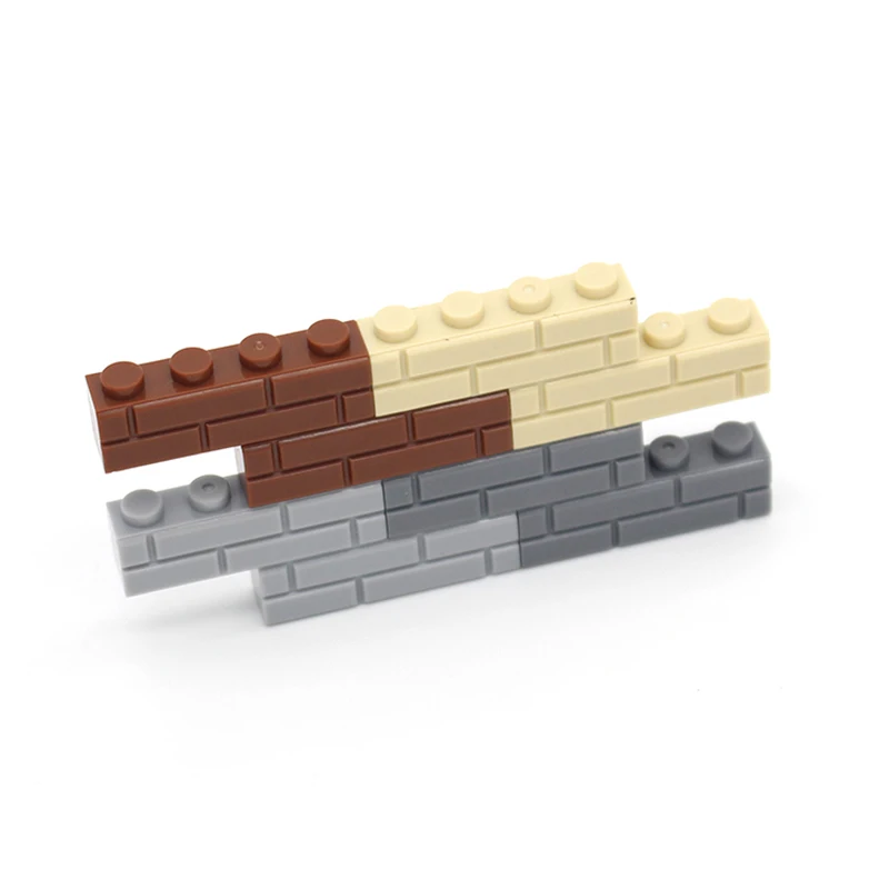 70 stücke Tasche Moc Ziegel 1x4 Wand würfel 15533 Häuser Bausteine Zubehör montiert Partikel kompatibles DIY Spielzeug