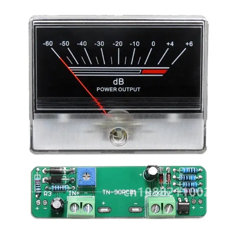 VU Level Meter Stereo Preamp tube Amplifier Board Indicator DB Preamp Audio Power Meter With Driver Backlit Pointer