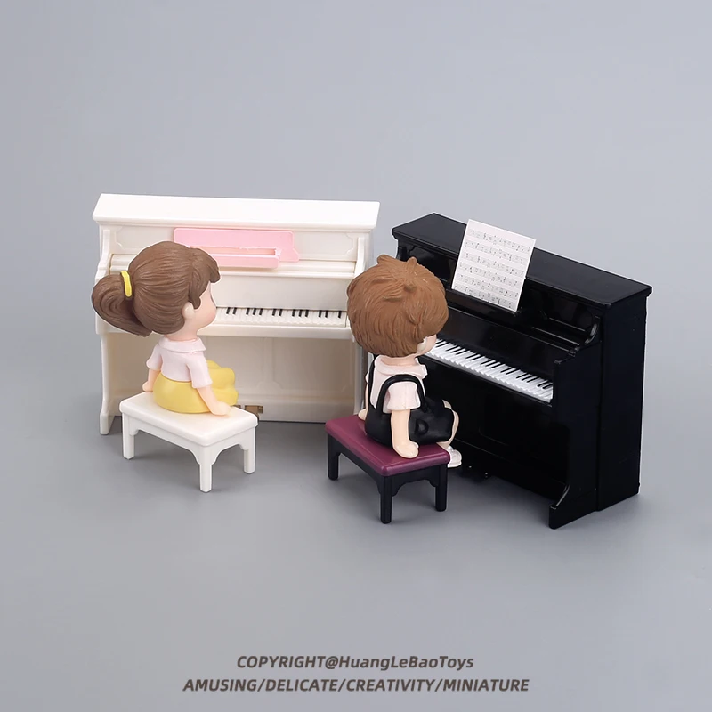 Simulado mini instrumento de piano modelo decoração para 1/10 rc rastreador carro trx4 defender axial scx10 90046 rc4wd d90 peças jeep