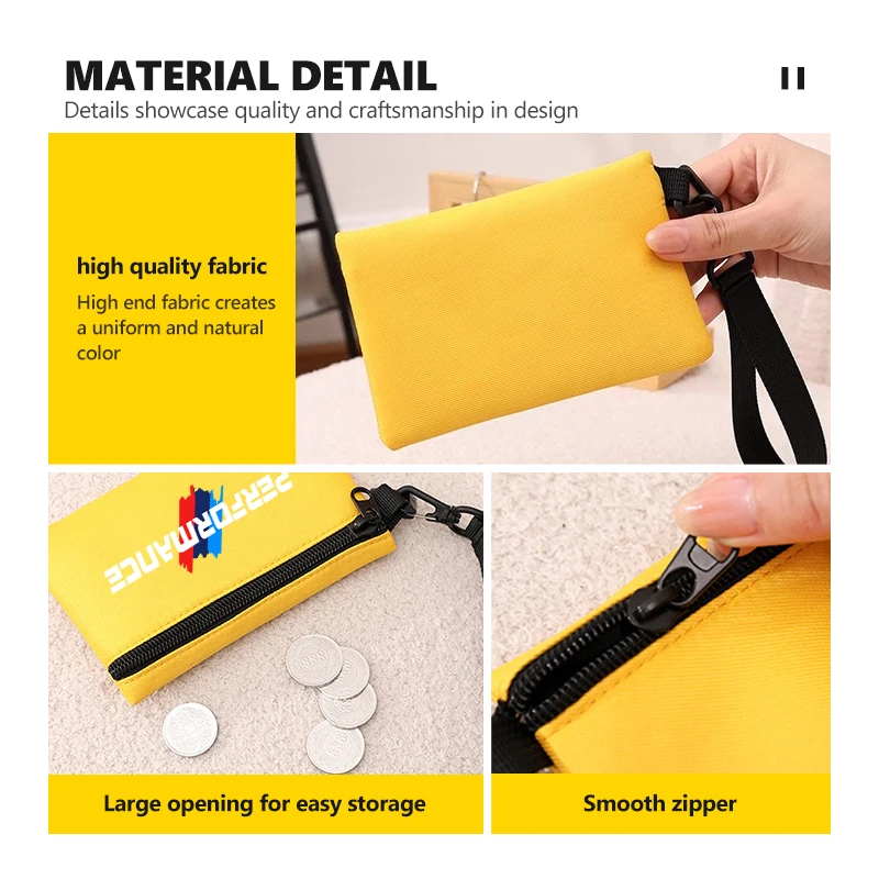 Car Zipper Coin Key Bag Money Pocket Coin Purse Small Wallet For BMW 1 3 5 Series G30 G32 G38 2021 2020 2019 2018 E46 E91 view 3