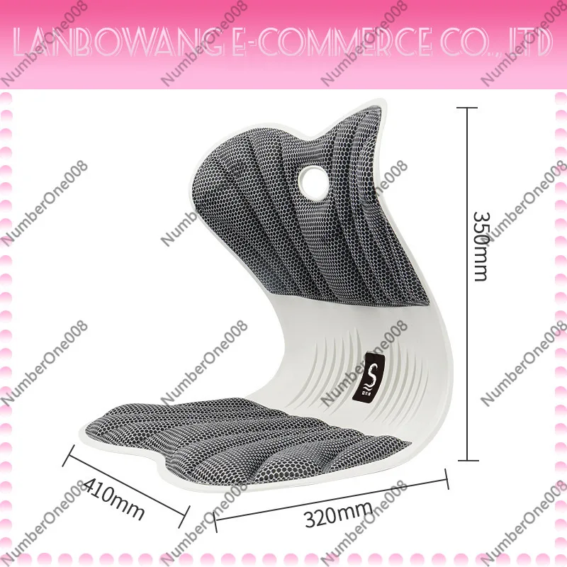 Heated Back Support Cushion for Office Chair, Graphene Lumbar Support Pad for Desk, Antibacterial Shape Retention Seat Cushion