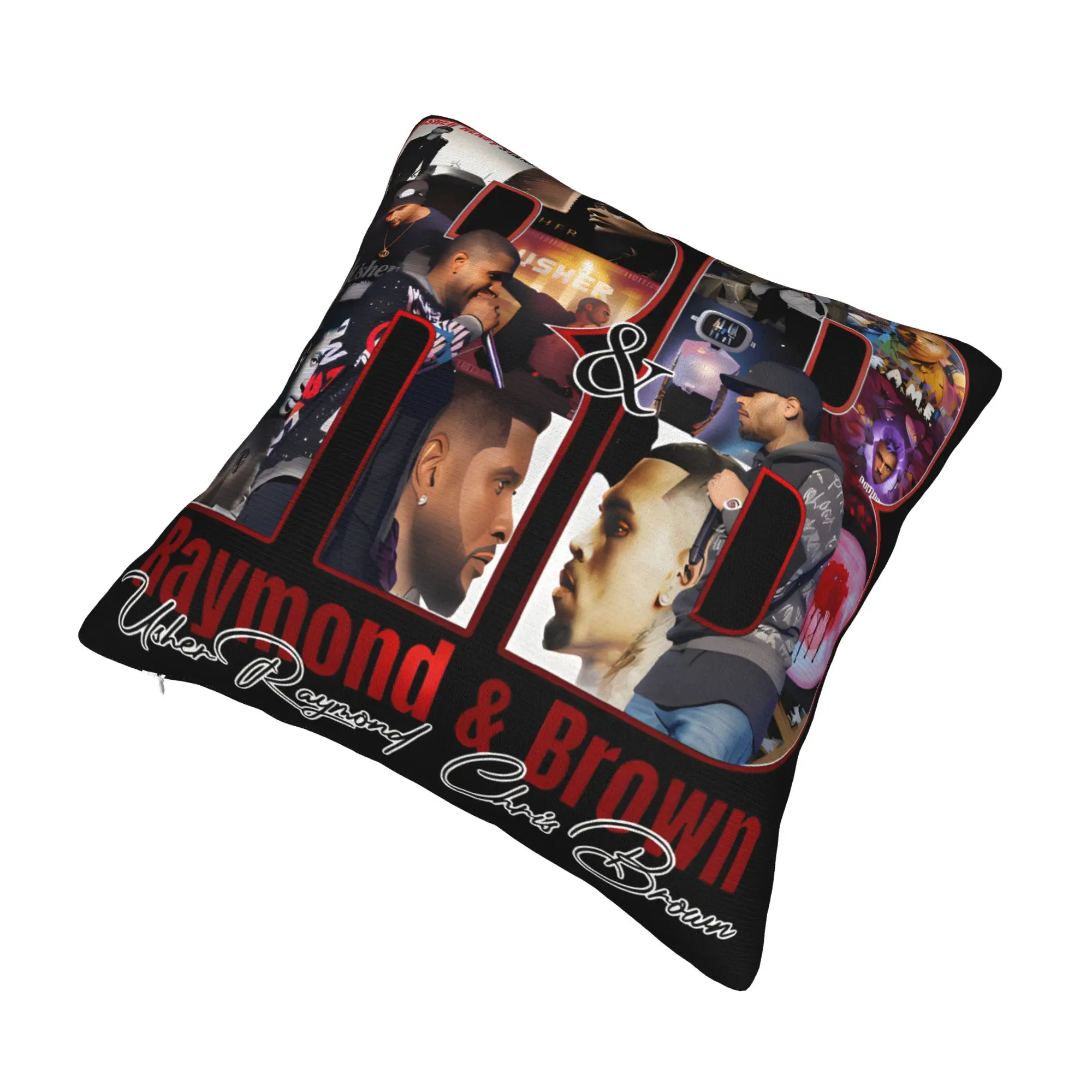 Chris Brown Usher R&B Tour 2026 Pillowcases Product Printed Cushion Cover Decoration  Pillow Case Cover Home Multiple Sizes