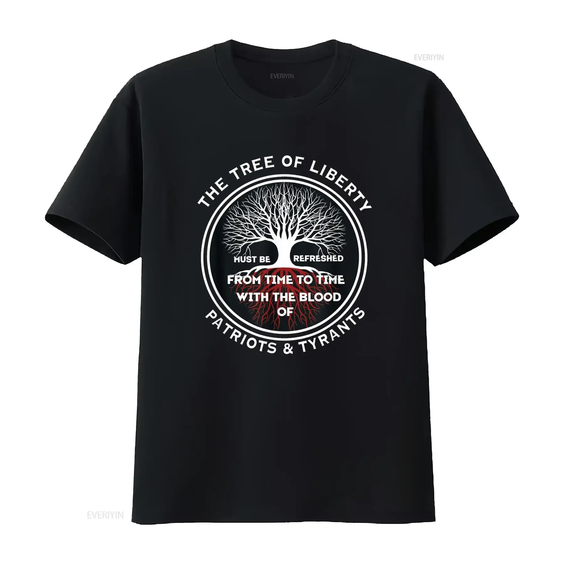 THE TREE OF LIBERTY MUST BE REFRESHED FROM TIME TO T Shirt vintage Washed Unisex Slightly Stretched Versatile Comfortable